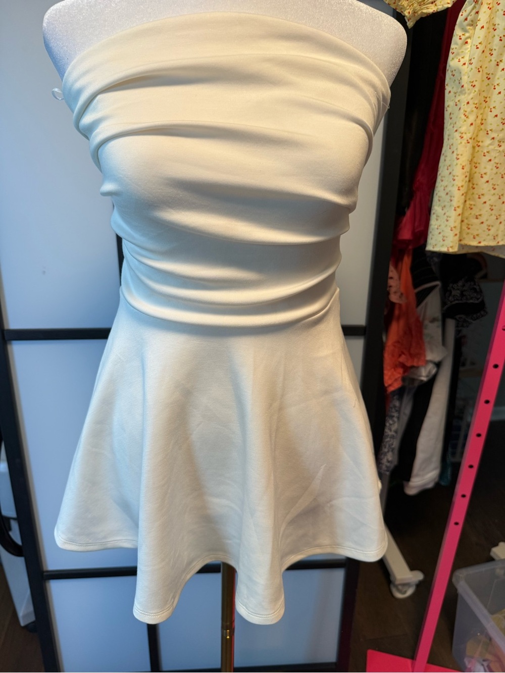 Free People Peplum Tube Top - Ivory - NWOT - Size Small